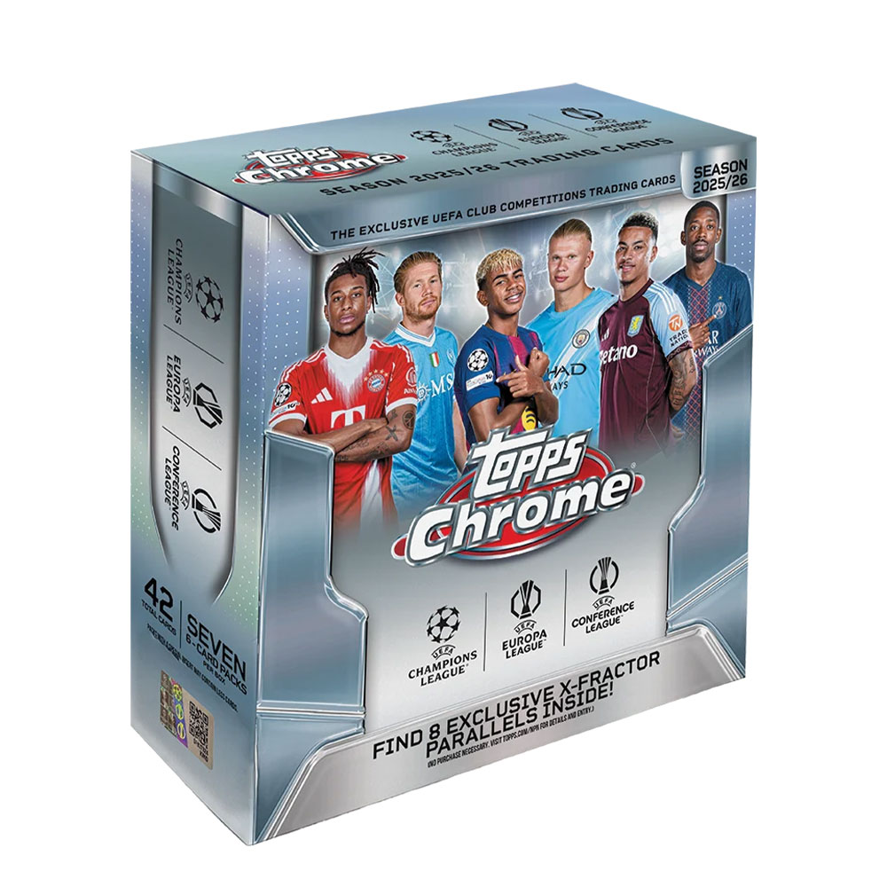 Topps Chrome UEFA Club Competitions 2025-26 Mega Box