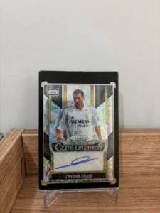 zinedine zidane panini prizm auto